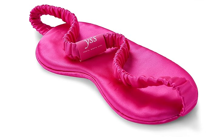 Silk Sleep Mask Light Blocking Luxury 100% Mulberry 19mm Silk Eye Mask Eye Cover Blindfold Ultra Soft Light & Comfy Anti Aging Skin Care with Travel Bag Gift Package-Velvo Beauty