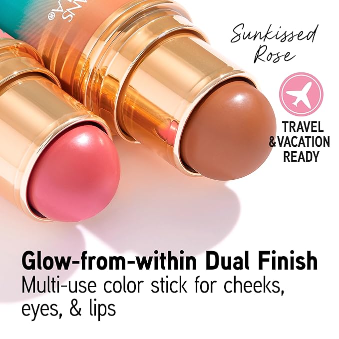 Physicians Formula Butter Glow & Go Multiuse Stick, Ultra-Creamy Radiant Finish Formula with Murumuru Butter, Vegan & Cruelty-Free- Sunkissed Rose-Velvo Beauty