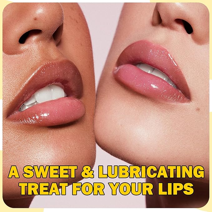 2PCS Lip Balm Honey Pot,Moisturizing Lip Sleep Mask,Prevention Dry and Cracked Overnight Sleeping Lip Mask with Brush,Reduces Lip Lines Long Lasting Hydrating Lip Care Scrubs Exfoliator-Velvo Beauty
