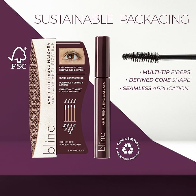 Blinc Amplified Tubing Mascara, Ultra-Longwearing Washable Mascara-Velvo Beauty