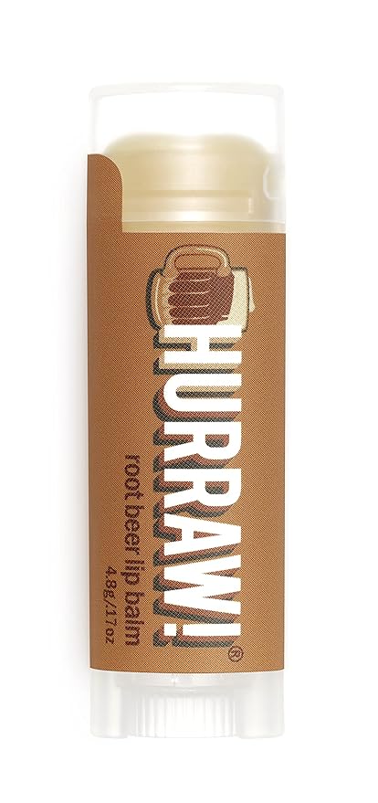 Hurraw! Root Beer Lip Balm: Organic, Certified Vegan, Cruelty and Gluten Free. Non-GMO, 100% Natural Ingredients. Bee, Shea, Soy and Palm Free. Made in USA-Velvo Beauty
