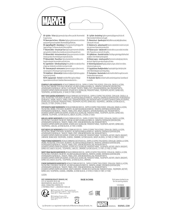 Lip Smacker Marvel, Guardians of the Galaxy, party pack, lip balm for kids - Guardians of the Galaxy-Velvo Beauty