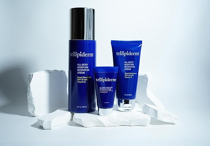 Trilipiderm 3oz TSA Travel Size 6-Pack All-Body Moisturizer with SPF 30 for Body, Face, Hands, & Feet-Velvo Beauty