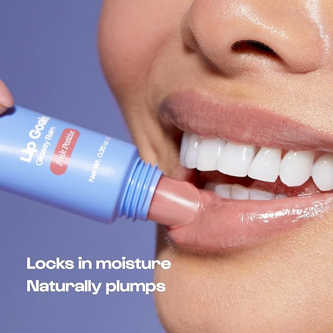 Alleyoop Glossy Lip Balm - Lip Goals, Dare to Bare (Sheer Rosy Brown) - Hydrating & Moisturizing Lip Care for Cracked Lips - Natural Plumping Lip Moisturizer That Smooths, Soothes, & Protects - Vegan-Velvo Beauty