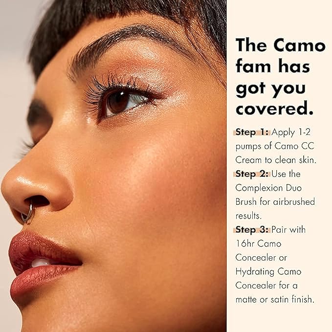 e.l.f. Camo CC Cream, SPF 30 Color-Correcting Medium-To-Full Coverage Face Foundation, Delivers An Airbrushed Finish, Vegan & Cruelty-Free, Tan 460 W-Velvo Beauty