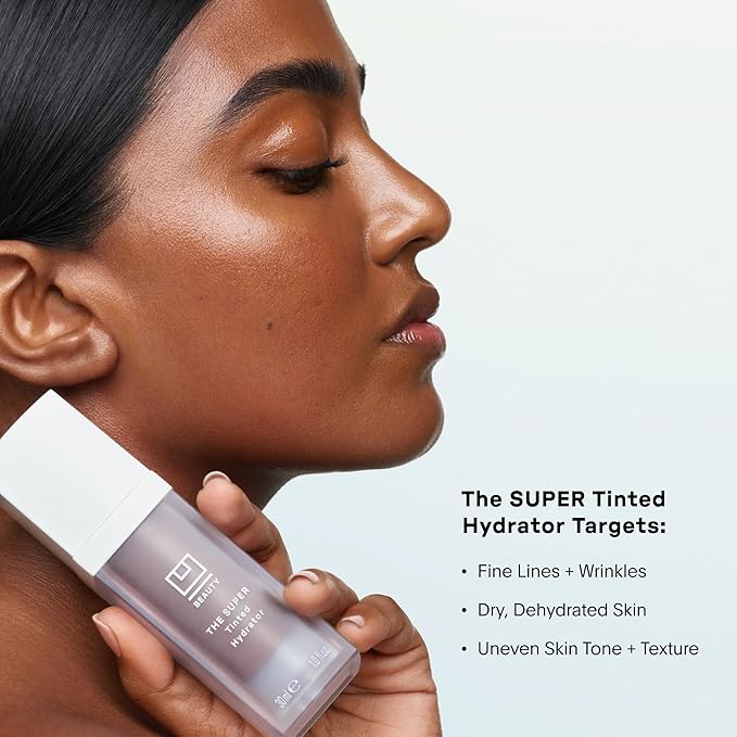 U Beauty The Super Tinted Hydrator Hyaluronic Acid Moisturizing Cream - Mega-Dose Skin Hydrator for Supple, Smooth, and Softer-Looking Skin For Up To 48 Hours - Shade 10-1.0 oz-Velvo Beauty
