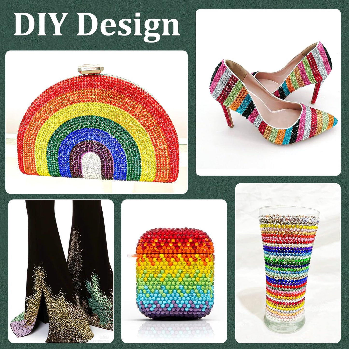 Resin Rhinestones for Crafting with B7000 Jewelry Glue, 2 Boxes White Flatback Crystals with 3Pcs 10ml Glue for Bedazzling Crafts DIY Nail Art Makeup，Non Hotfix Gems for Clothing Shoes-Velvo Beauty