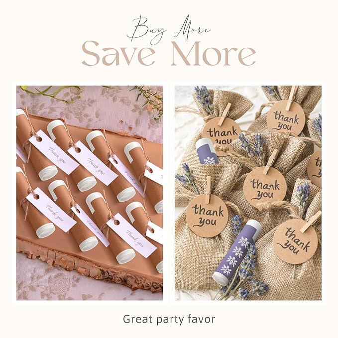 Lip Balm Bulk Unlabeled - Made in USA Bulk Chapstick - Natural Ingredients Vitamin E Shea Butter - Custom Chapstick Bulk For Party & Wedding Favors (200 Count, Vanilla)-Velvo Beauty