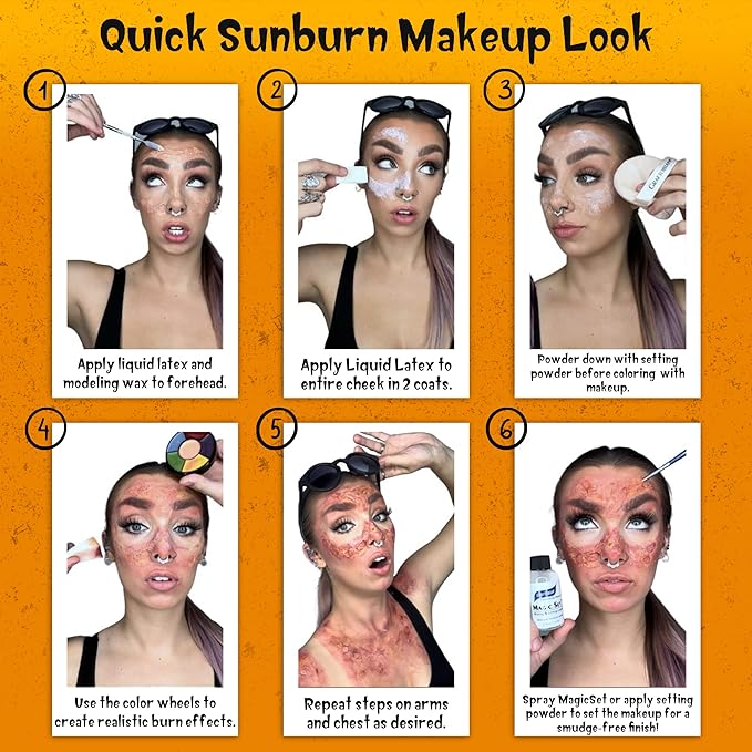 Graftobian Special FX Trauma Pro SFX Makeup Kit - Professional Makeup Kit for Halloween, Cosplay, and Movie, Easy-to-use Cosmetics Collection Set for Beginners, Complete Special Effects Makeup Kit-Velvo Beauty