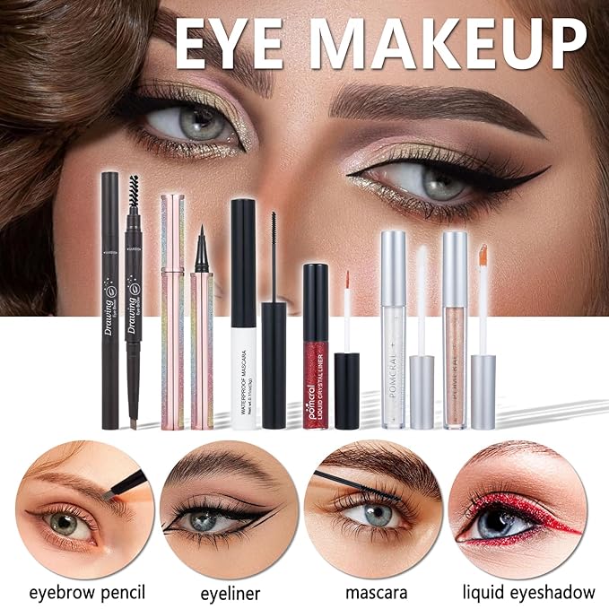 All In One Makeup Kit,Full Makeup Set For Wonmen Includes 40 Colors Eyeshadow Palette Lip Gloss Liquid Lipstick Make up Sponge Brushes Eyebrow Concealer With Makeup Bag-Velvo Beauty