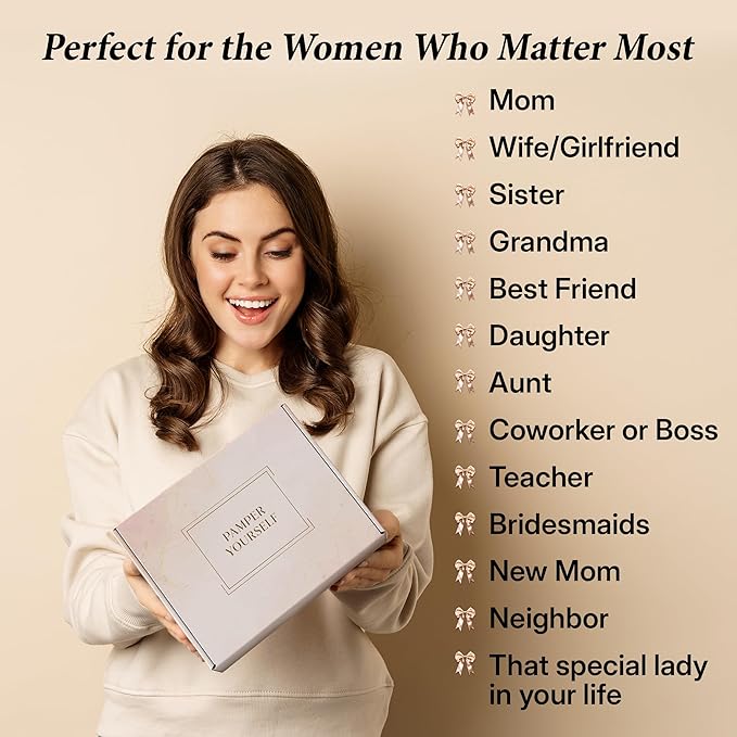 10-Piece Spa Gift Box for Women | Self-Care Set with Eye Mask, Loofa,Bath Bombs,Face Masks,Bubble Bath, Lotion, Body Wash & Bath Salt | Gift for Mom, Grandma, Wife, Bridesmaid or Loved Ones-Velvo Beauty