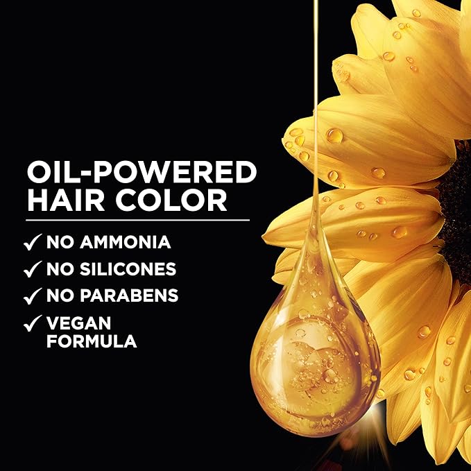 Garnier Hair Color Olia Ammonia-Free Brilliant Color Oil-Rich Permanent Hair Dye, 6.3 Light Golden Brown, 1 Count (Packaging May Vary)-Velvo Beauty