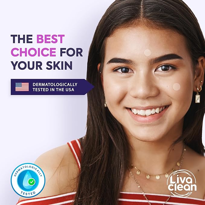 LivaClean 330 CT Pimple Patches for Face w/Salicylic Acid, Tea Tree Oil & Calendula Oil - Four Sizes - Pimple Patch, Hydrocolloid Patch, Acne Patches for Face-Velvo Beauty