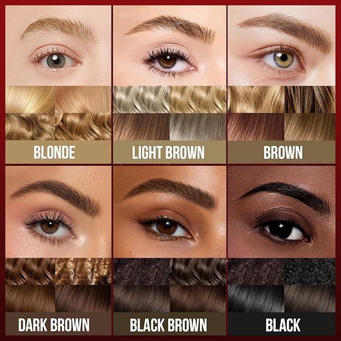 Vevivia Eyebrow Pencils for Women - Eyebrow Pen with Dual-Brush-Tip & Curved Tip for Natural Fuller-Looking Brows, Precise Hair-Like Strokes for All Brow Types, Last All-Day Brow Makeup, Black Brown-Velvo Beauty