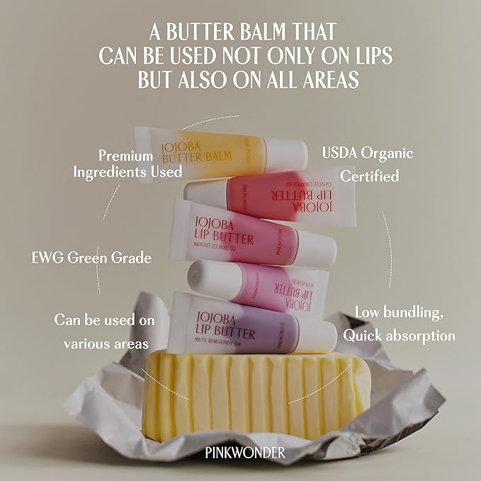 Jojoba Lip Butter (Bright Coral 02)-Velvo Beauty