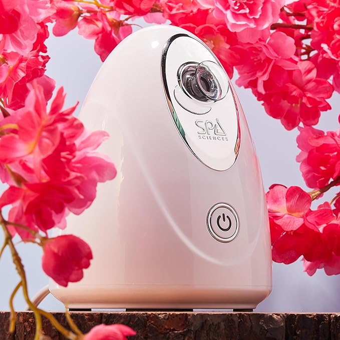 Spa Sciences - CIRRA - Nano Ionic Facial Steamer with UVC Sanitizing Protection, Aromatherapy Function, Detox Pores, and Boost Circulation - Includes an Essential Oil Basket-Velvo Beauty