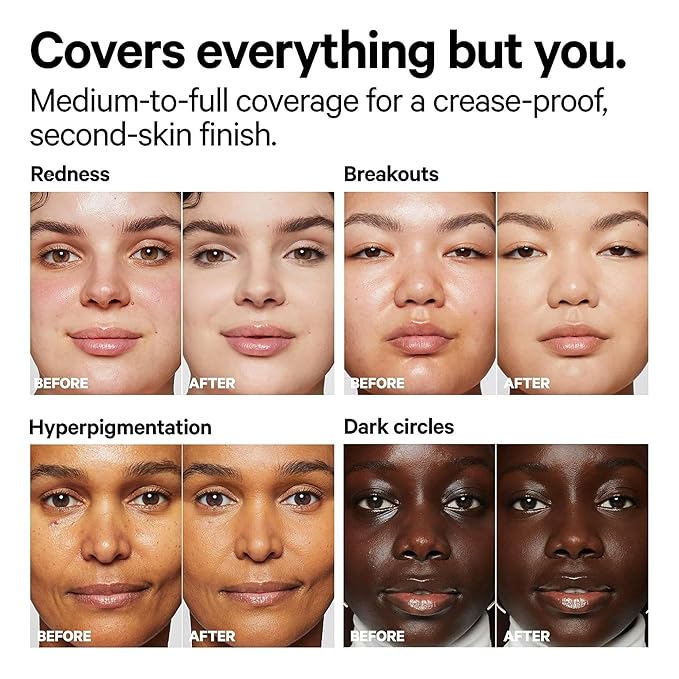 Milk Makeup Future Fluid All Over Cream Concealer, 5W (Fair with Warm Undertones) - 0.28 fl oz - Medium-to-Full Coverage - Up to 12-Hour Wear - Crease-Proof Finish - Vegan, Cruelty Free-Velvo Beauty