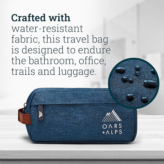 Oars + Alps Ultimate Oarsman Skin Care Kit for Men, Includes Face Wash, Eye Roller, Deodorant, Lip Balm, Moisturizer, and Travel Bag, TSA Friendly, 5 Items Total-Velvo Beauty