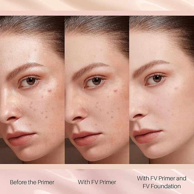 FV Primer, Hydrating Foundation Primer for All Skin Tones with Natural Looking Without Creasing, Smudging, or Fading, Hydrate Moisturizes Makeup Face Primer 1 Fl Oz(30ml)-Velvo Beauty