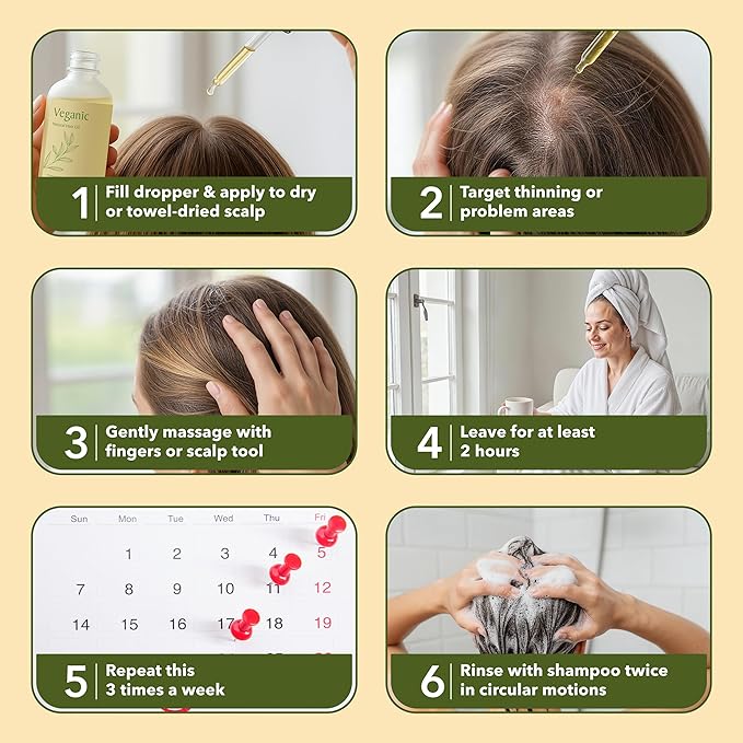 Natural Hair Growth Oil for Women infused with 10 Premium Botanic Oils plus Organic Rosemary Oil for Hair Growth | Salon-Grade Volumizing & Nourishment | Non-GMO Verified | 30-Day Supply-Velvo Beauty