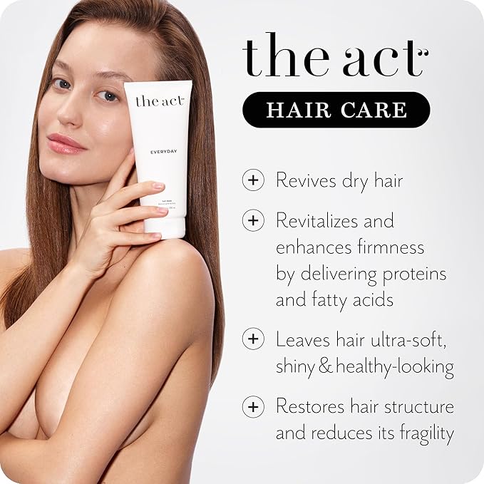 Everyday 2-in-1 Hair Mask Conditioner - Deep Hydration, Repair, Nutrition for All Hair Types - Enriched with Avocado & Coconut Oils 6.8 Fl oz-Velvo Beauty