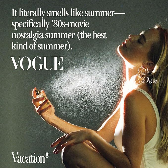 "VACATION" by Vacation Sunscreen Eau de Toilette, Beach Coconut Perfume for Women & Men, Scent of Sunscreen & Summer, Travel Size, 1 Fl. Oz.-Velvo Beauty