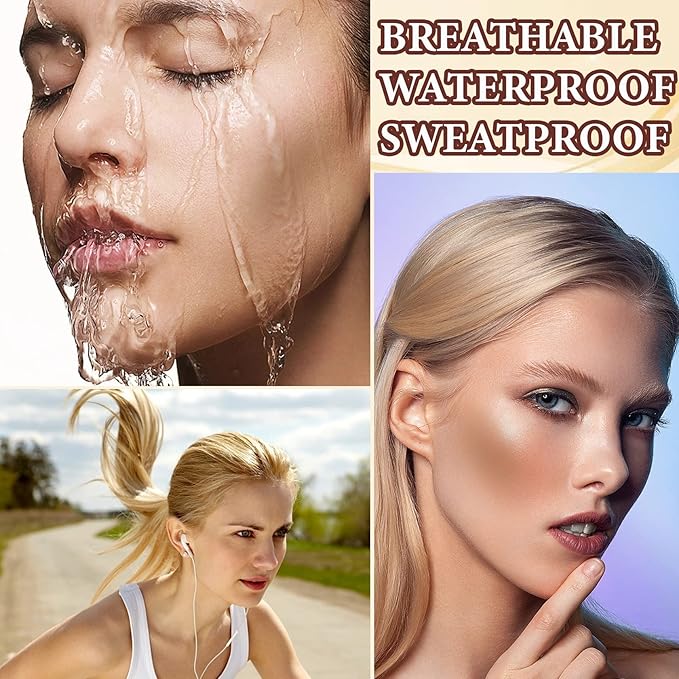 Liquid Contour Beauty Wand,Stick with Cushion Applicator,Cream Contour,Long Lasting Smoothly Moisturizng Silky Contour Stick Face Contouring Stick-Velvo Beauty