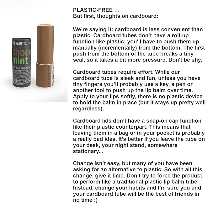 Hurraw! Chocolate & Mint Lip Balm, 3 Pack: Plastic-Free with new cardboard push-up tube. Certified Organic, All Natural Origin, Vegan & Cruelty Free. Gluten, Bee, Shea, Soy & Palm Free. Made in USA-Velvo Beauty