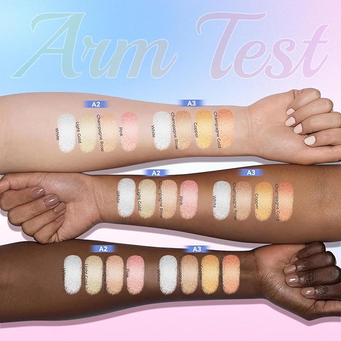 Highlighter Makeup Palette,Highlighter Palette Illuminator Powder Palette White Highlighter Baked Waterproof Long Lasting Brilliant Lighten Skin Color Face Contour Powder Makeup Highlighter-Velvo Beauty