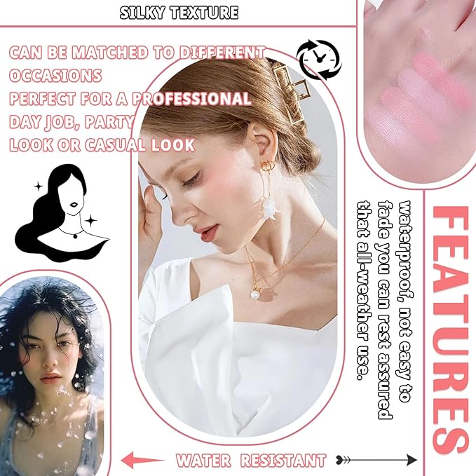 4 Colors Blush Palette for Cheeks,Face Matte Contour Blush Makeup Palette,Buildable Shimmer Facial Cheek Blusher Shades,Blendable Cosmetic Makeup Blush with Blush Brush 01-Velvo Beauty