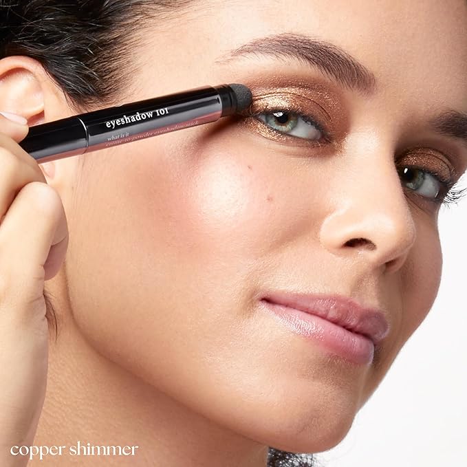 Julep Eyeshadow 101 Crème-to-Powder Eyeshadow Stick Duo, Copper Shimmer & Cocoa Shimmer-Velvo Beauty