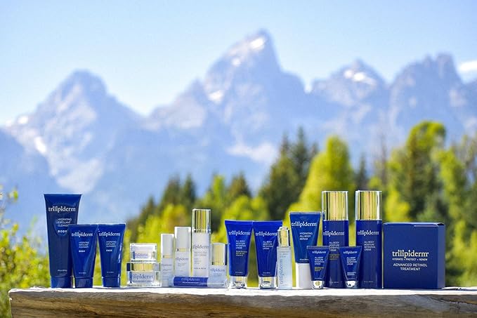 Trilipiderm Essential Body Regimen Bundle Set – 4 Simple Steps for this regimen - Start with Gentle Exfoliant Cleanser, Sun Care and Rejuvenating System that is powerful, natural and healthy hydration-Velvo Beauty