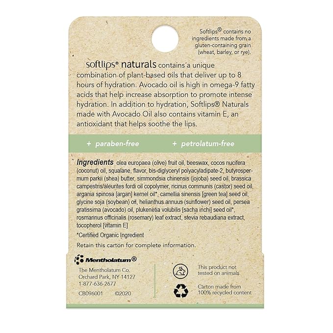 Softlips Natural with Avocado Oil Lip Balm (6)-Velvo Beauty