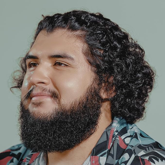 Hanz de Fuko Vegan Hair and Beard Oil – Supports Growth, Beard Health and Softer, Smoother Hair – Hydrating Formula with Argan & Jojoba Oil, Vitamin E and Grape Seed Extract –1.76 oz., Travel Size-Velvo Beauty