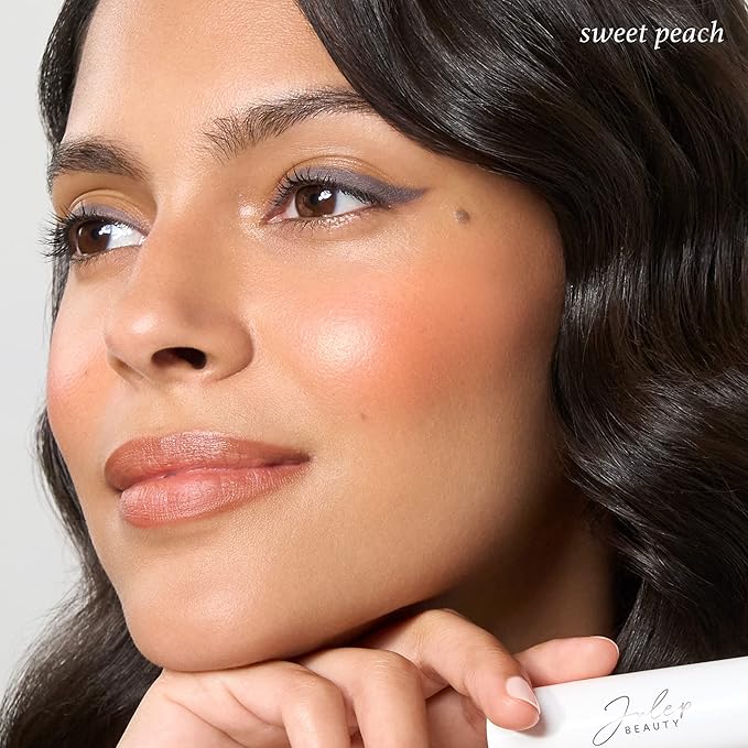 Julep Skip The Brush Cream to Powder Blush Stick - Sweet Peach - Blendable and Buildable Color - 2-in-1 Blush and Lip Makeup Stick-Velvo Beauty