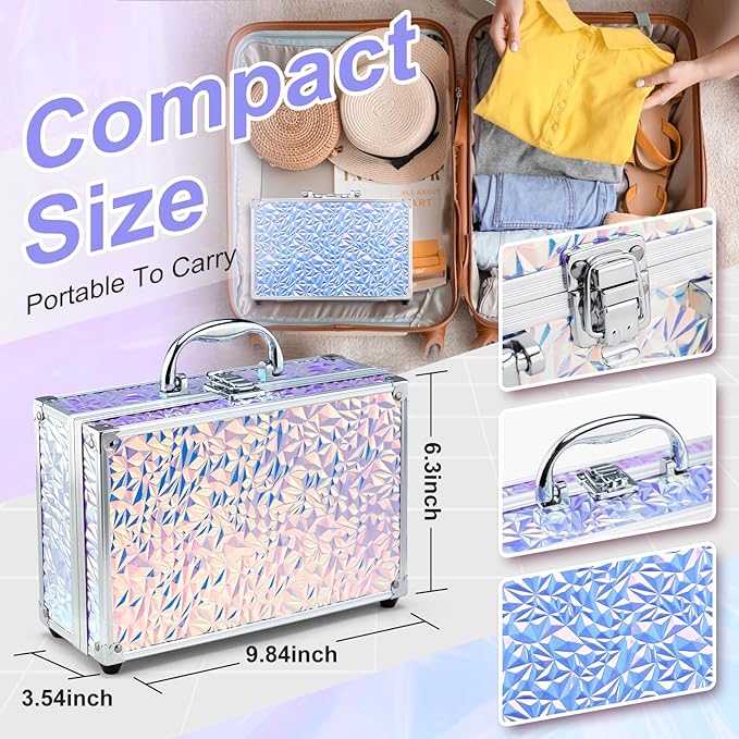 Color Nymph Makeup Kit For Women, Girls Makeup Set For Teens Professional Make Up Kits With Travel Case Full Cosmetics Kit w/ 35 Colors Eyeshadows Lipstick Blush Brushes Lipgloss Mascara-Velvo Beauty