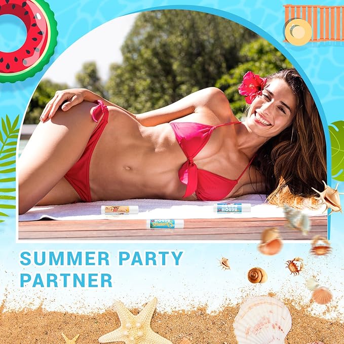 24 Pcs Sunscreen Lip Balms for Summer Beach Party SPF 30 Sunscreen Lip Balms Sticks Bulk Outdoor Travel Sunscreen Care Lip Balm for Thank You Gifts Summer Beach Wedding Party Supplies-Velvo Beauty