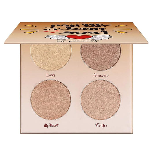 Highlighter Palette，Highlighter Makeup Palette, Glow Bronzer Highlighter Powder Kit,Face illuminator makeup palette-Velvo Beauty