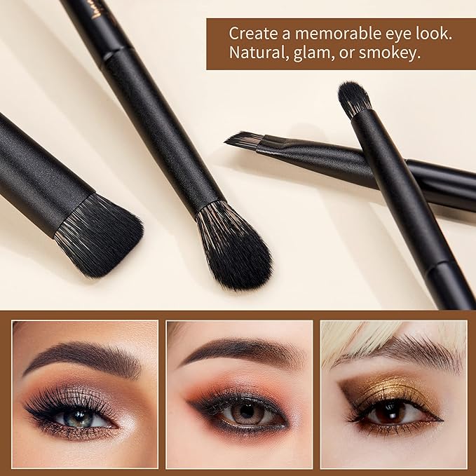 Makeup Brushes Set Jessup Make up Brushes 14Pcs Black Kabuki Foundation Eyeshadow Contour Concealer Powder Eyeliner Crease Eyebrow Blending Brush, T336-Velvo Beauty