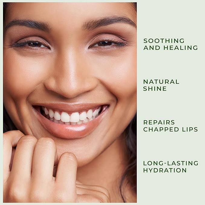 Peppermint Lip Balm with Castor Oil & Vitamin E - Nourishes & Protects Dry Lips, Lip Moisturizer with Ceramide & Squalane, Natural Lip Balm Mint with Deep Hydration for Soft Lips - Lip Repair-Velvo Beauty