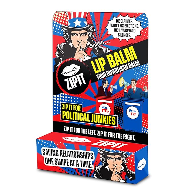 Zip It For Political Junkies Lip Balm - Saving Relationships One Swipe At A Time-Velvo Beauty