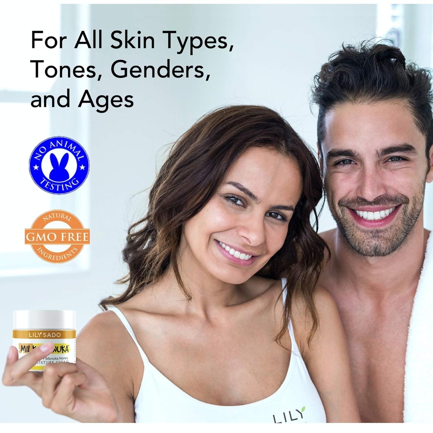 LILY SADO MILK+MANUKA™ Coconut Milk and Manuka Honey Natural Face Moisturizer - Non Greasy Organic Facial Cream with Cocoa Butter and Gotu Kola - Amazing Anti-aging Formula-Velvo Beauty