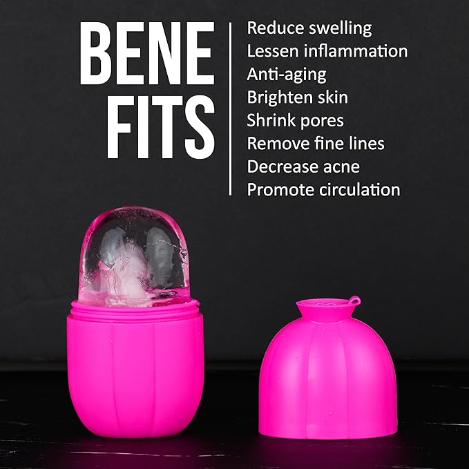 Ice Face Roller - 1pc Ice Roller for Face, Ice Facial Tools, Face Depuffer | Skincare Beauty Tools + Accessories-Velvo Beauty