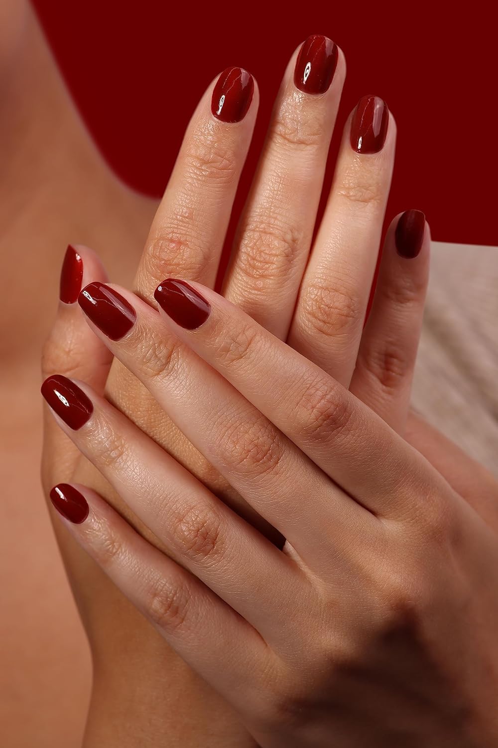 LONDONTOWN lakur Nail Polish - Chip-Resistant, Non-Toxic, Conditions & Hydrates Nails | Glossy Umber Red, You Autumn Know, .40 fl oz-Velvo Beauty