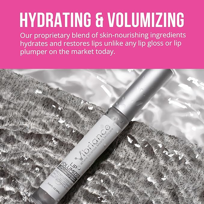 Vibriance Hydrating Lip Volumizer - Plumping Lip Gloss with Hyaluronic Acid - Lip Plumper Smooths Lines and Wrinkles | 0.14 fl oz (4 ml)-Velvo Beauty