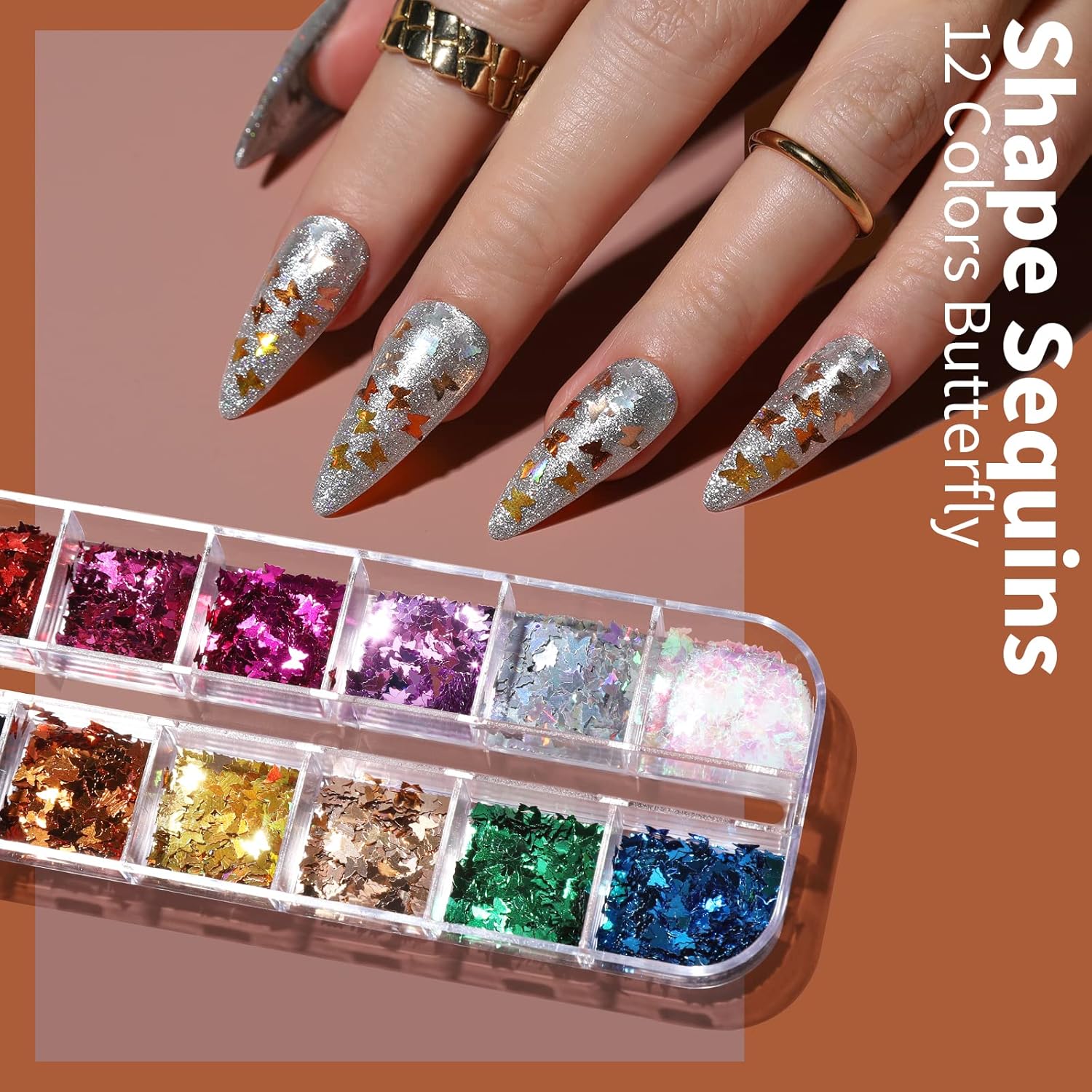 FANDAMEI Nail Art Kit, Nail Art Brushes Set, Nail Art Dotting Tools, Nail Stickers, Butterfly Nail Art Sequins, Nail Foils, Nail Art Flakes Iridescent, Rhinestones For Nails Design-Velvo Beauty