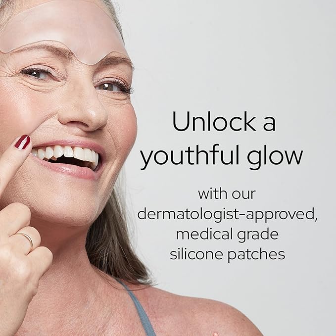 SiO Beauty SuperLift Pack - Wrinkle-Smoothing, Medical-Grade Silicone Patches for Fine Lines - Reusable Up to 10x - Cruelty-Free & Eco-Friendly Beauty Patches for Smile Lines & Crows Feet - 5 Patches-Velvo Beauty