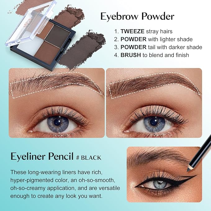 Color Nymph All In One Makeup Kit Comestics Gifts for Girls Teens, Travel Makeup Set 4 Trays Train Case for Beginner Includes Eyeshadow Highlighter Lipgloss Blush Concealer Brush Eyeliner Lipbalm-Velvo Beauty