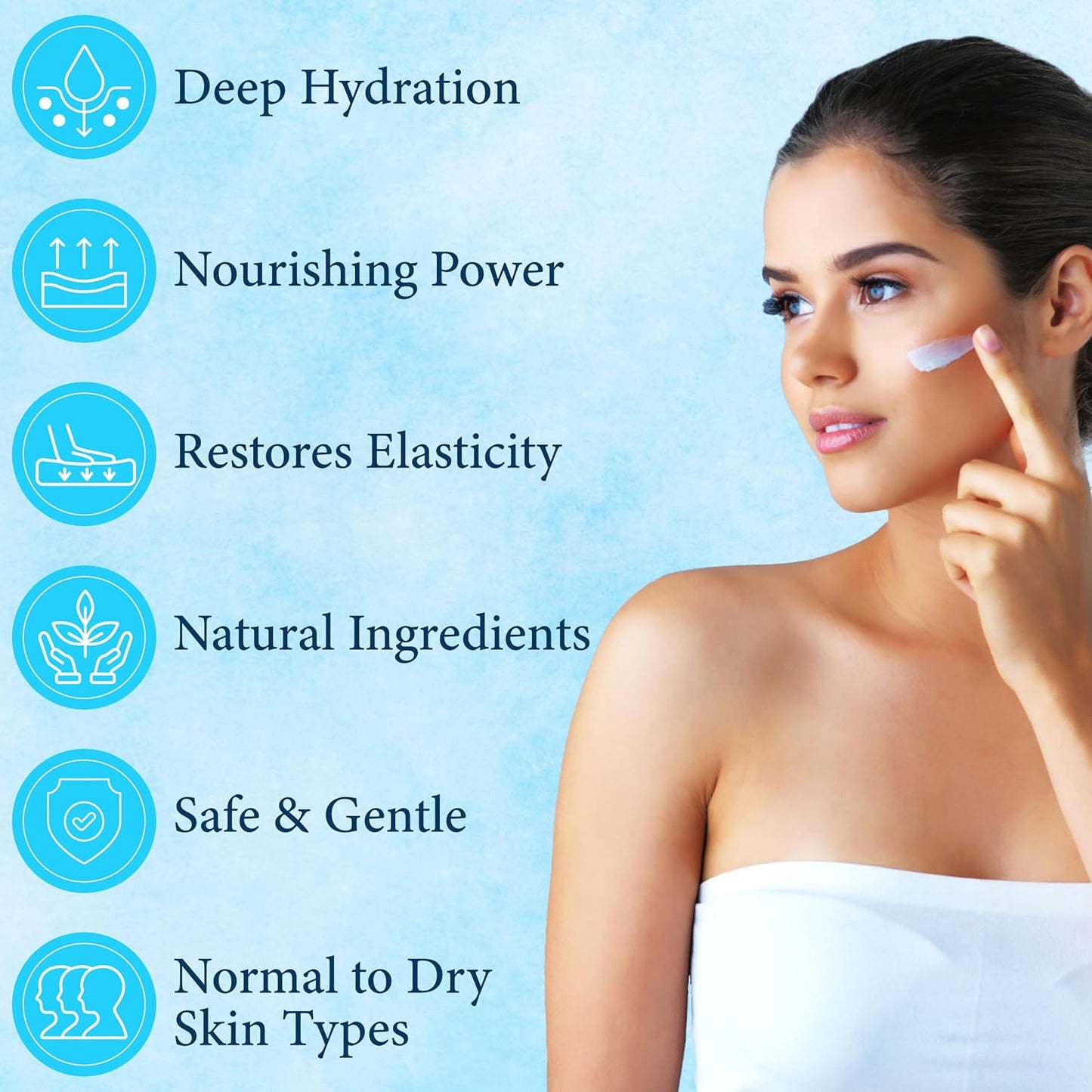 Florencia Marine Moisturizer - Youthful Radiance Face & Neck Cream - Hydrating, Nourishing, Wrinkle, Rejuvenating Cream with Marine Algae Extracts and Hyaluronic Acid for Men & Women, 2 oz-Velvo Beauty