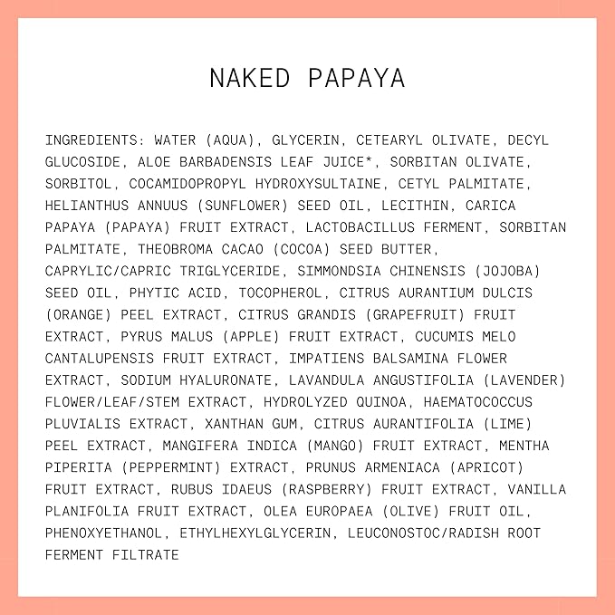 Kinship Naked Papaya Hydrating Gentle Cleanser | Natural Cream Face Wash | Vitamin E, Jojoba Oil Facial Cleanser | Makeup Remover | Sensitive Skin Care (5.25 Oz)-Velvo Beauty